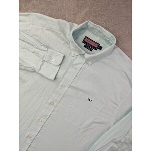 Vineyard Vines Tucker Shirt Mens L Light Blue Long Sleeve Button Down